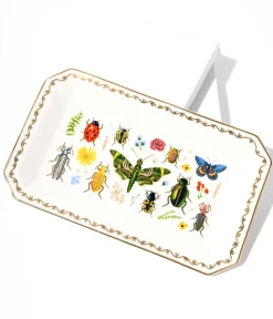 Ivory & Gold Garden Porcelain Catchall Tray