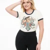 Ivory Daughter Of The Kraken Fitted Graphic Tee