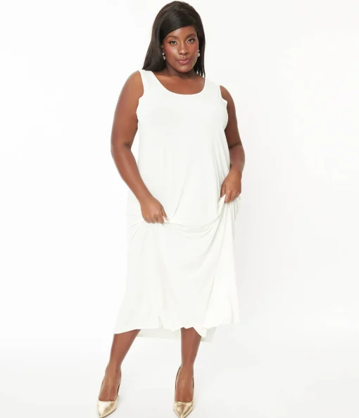 Ivory Slip Maxi Dress
