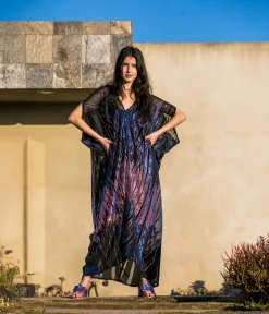 Jennafer Grace Midnight Lotus Sequin Caftan