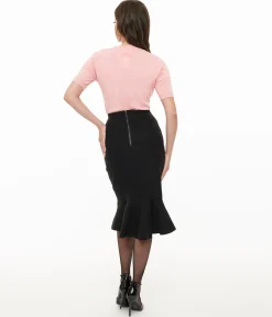 Killstar Black Royal Blast Pencil Skirt