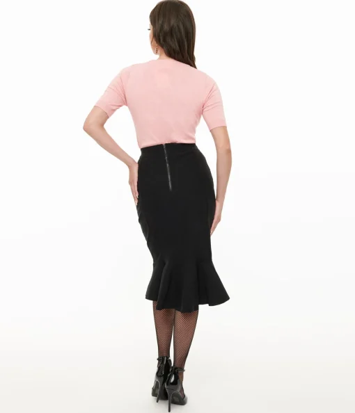 Killstar Black Royal Blast Pencil Skirt