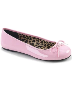 Light Pink Patent Leatherette Flats
