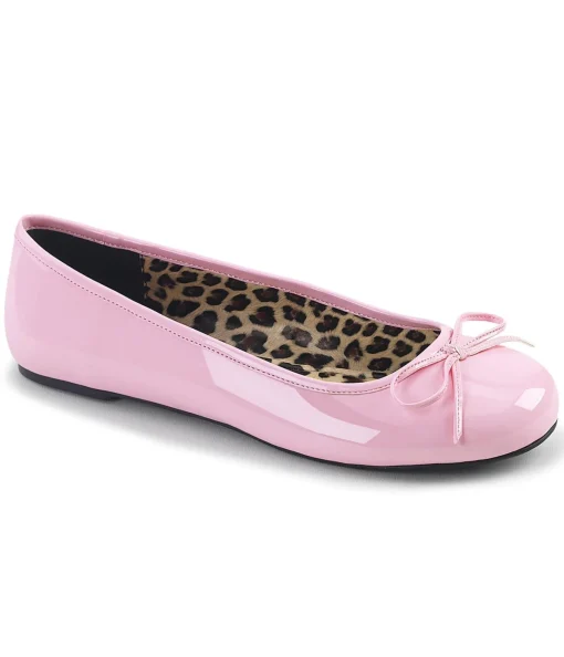Light Pink Patent Leatherette Flats