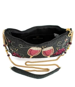 Mary Frances Bordeaux Beaded Handbag