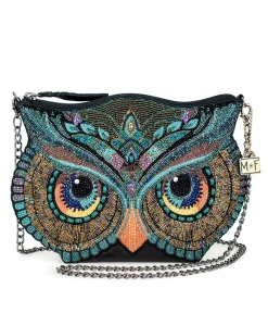 Mary Frances Head Turner Owl Crossbody Handbag