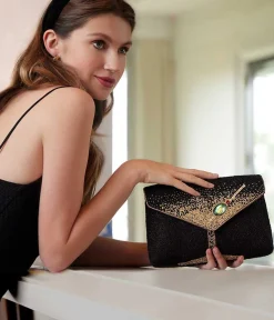 Mary Frances Olive You Crossbody Clutch