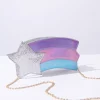 Metallic Rainbow & Silver Shooting Star Bag