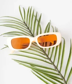 Peach & Orange Tint Oval Sunglasses