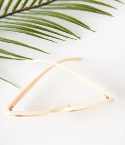 Peach & Orange Tint Oval Sunglasses