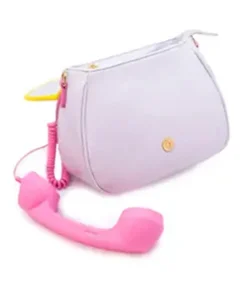 Pink & Green Ring Ring Phone Convertible Handbag