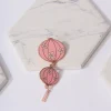 Pink Sakura Lantern Enamel Pin