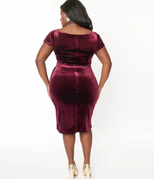 Plum Velvet Elsie Dress