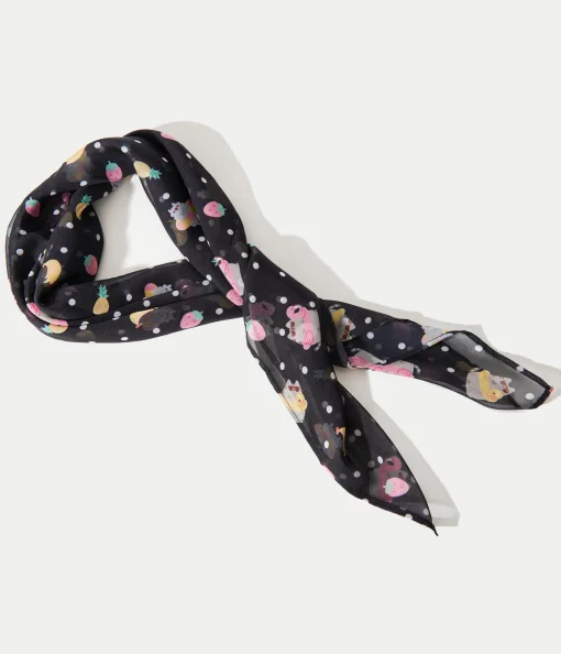 Pusheen x Unique Vintage Pool Time 1950s Hair Scarf