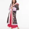 Rainbow Sequin Long Coat