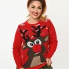 Red Rudolph Holiday Sweater