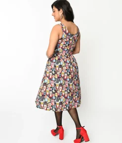 Retrolicious Black Gumball Machine Swing Dress