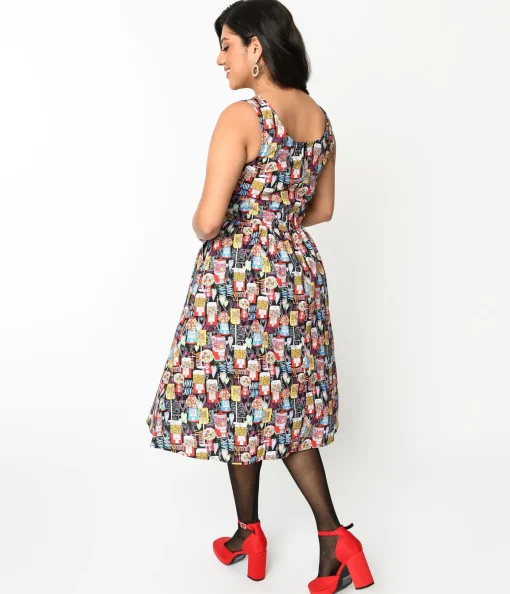 Retrolicious Black Gumball Machine Swing Dress