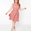 Retrolicious Red Cherry Flare Skirt