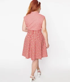 Retrolicious Red Cherry Flare Skirt