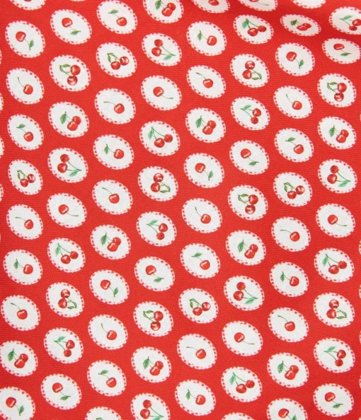 Retrolicious Red Cherry Flare Skirt