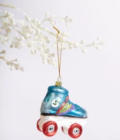 Rollerskate Glass Ornament