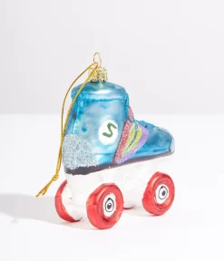 Rollerskate Glass Ornament