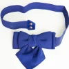 Royal Blue Elastic Bow Belt
