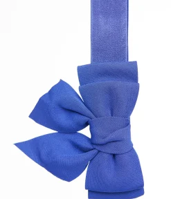 Royal Blue Elastic Bow Belt