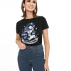 1950s Black Beautiful Ghoul Fitted Graphic Tee