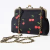 1950s Black Cherry Handbag