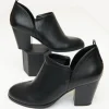 1970s Black Leatherette Ankle Booties
