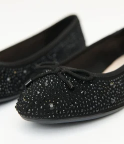 1960s Black Sparkle Flats
