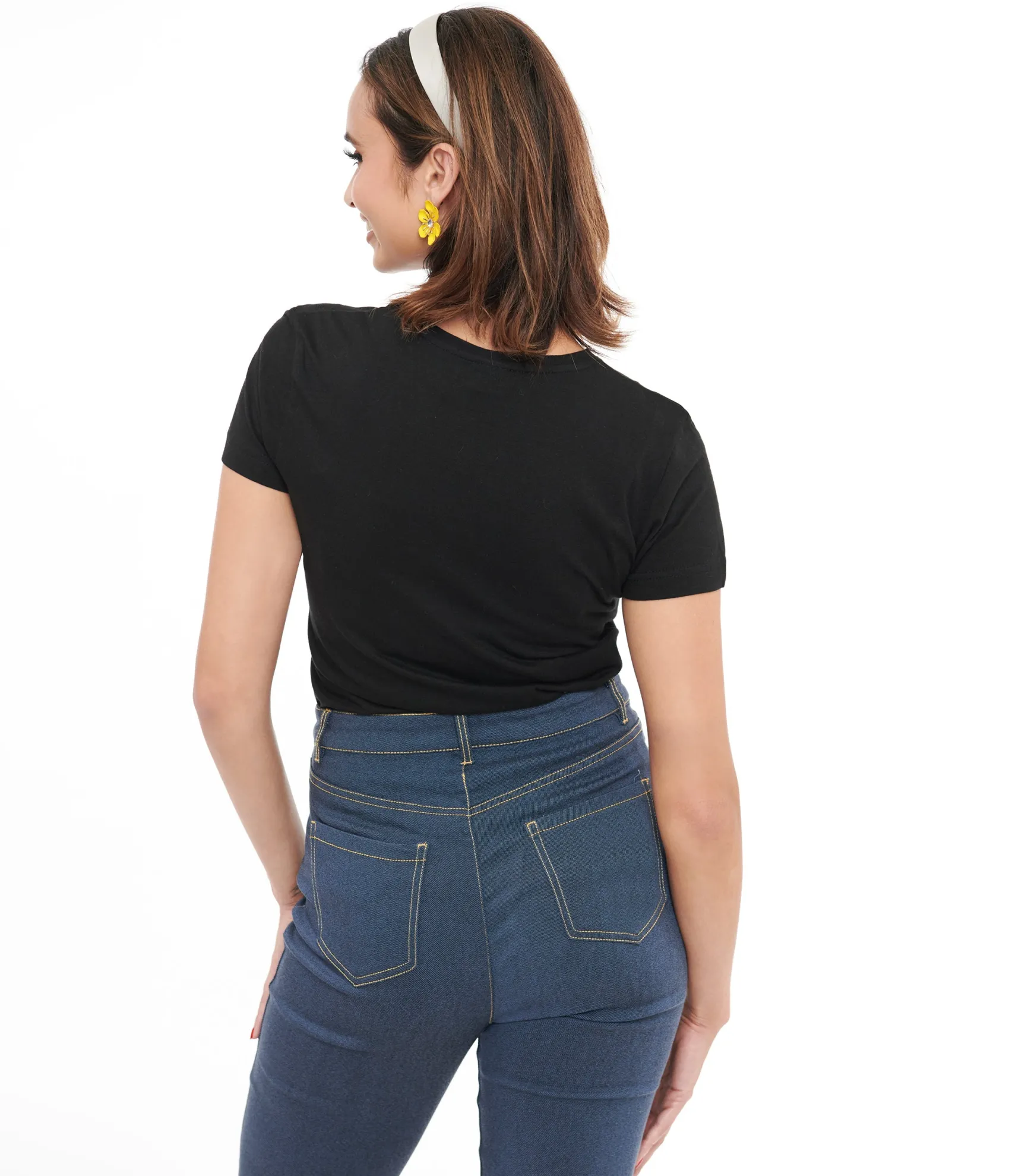 1950s Black Vintage Style Not Vintage Values Fitted Graphic Tee