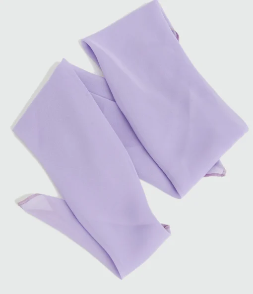 1950s Lavender Chiffon Hair Scarf