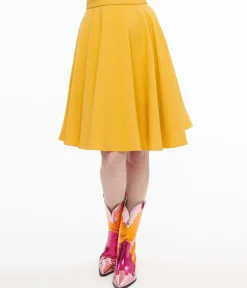 1950s Mustard Swing Skirt