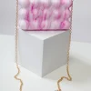 1970s Pink & White Bubble Acrylic Handbag