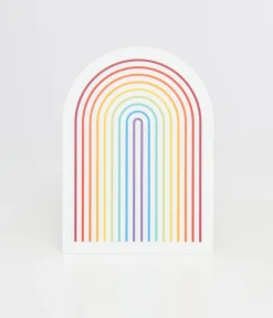 1970s Retro Rainbow Vinyl Sticker