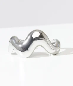 1960s Silver Wavy Bracelet
