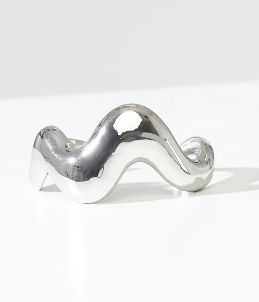 1960s Silver Wavy Bracelet