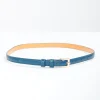 1950s Teal Skinny Leatherette Belt