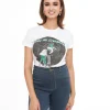 1950s White Kiss Me Eternally Fitted Graphic Tee