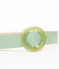 Sage Circle Buckle Belt