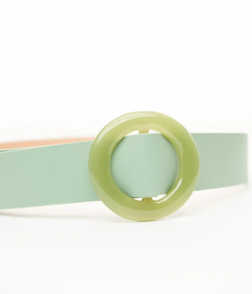 Sage Circle Buckle Belt