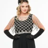 Silver Rhinestone Top