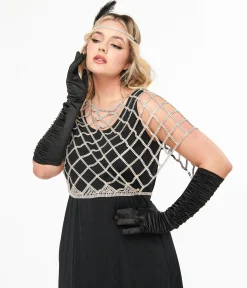 Silver Rhinestone Top