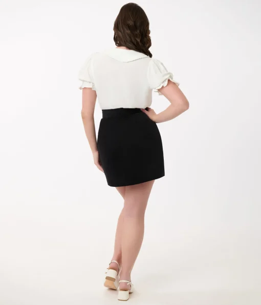 Smak Parlour Black & Strawberry Pocket Match Game Mini Skirt