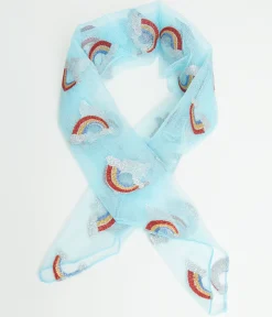 Smak Parlour Light Blue Glitter Rainbow Hair Scarf