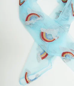 Smak Parlour Light Blue Glitter Rainbow Hair Scarf