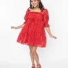 Smak Parlour Red Striped Love Interest Babydoll Dress